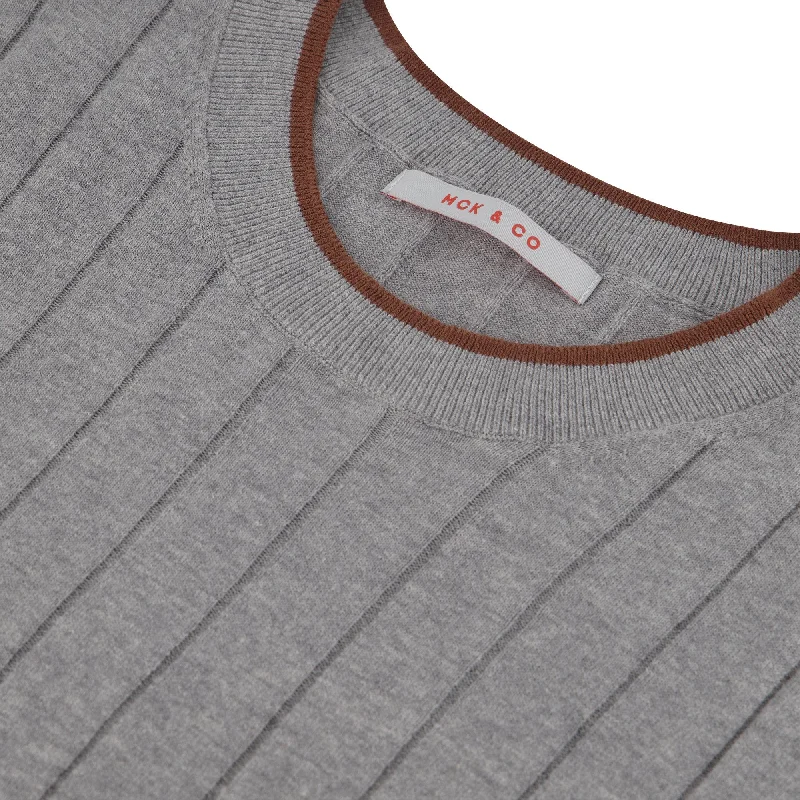 MCKINNON Ribbed Crewneck Shirt GREY