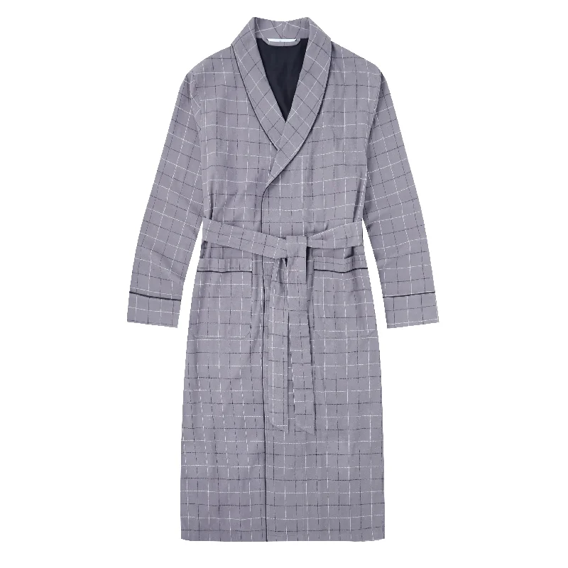 Mens Robe - Premium 100% Cotton Flannel Robe