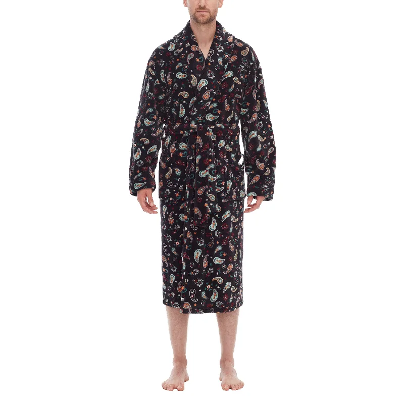 Paisley Plush Fleece Robe