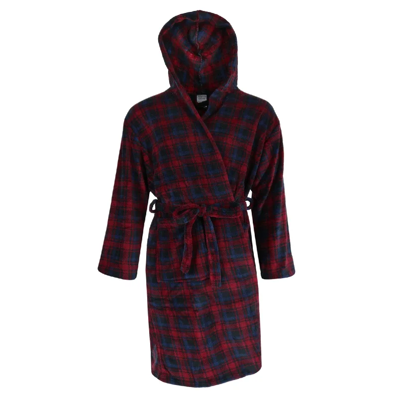 Large/Xlarge / Burgundy/Navy Plaid