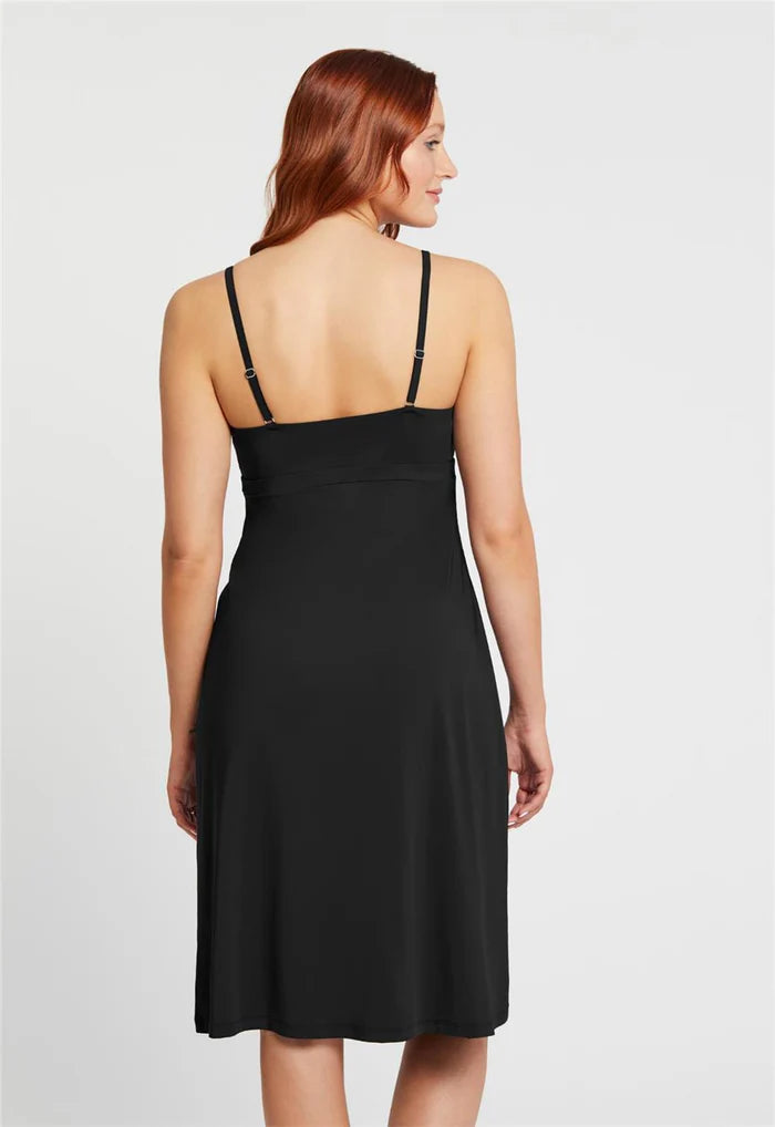 Bust Support Gown In Black - Montelle