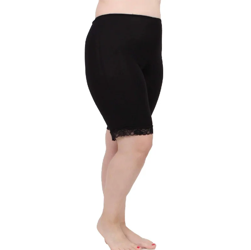 Lux Cotton Modal Anti Chafing Slipshort 11"" | Black