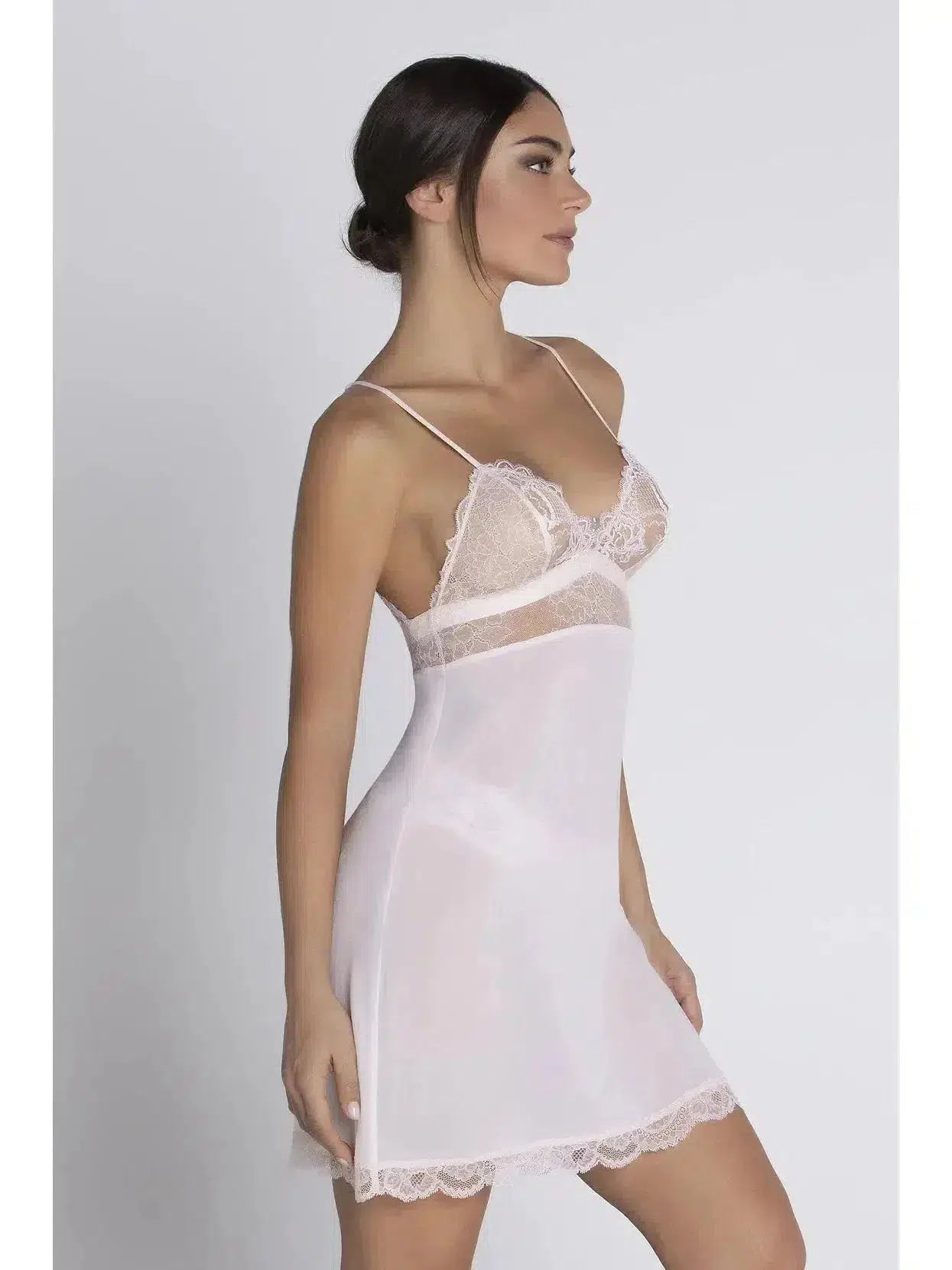 Rose Sublime Dentelle Chemise