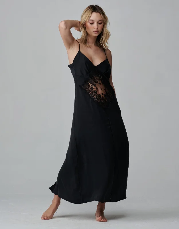 Alice Long Slip Black