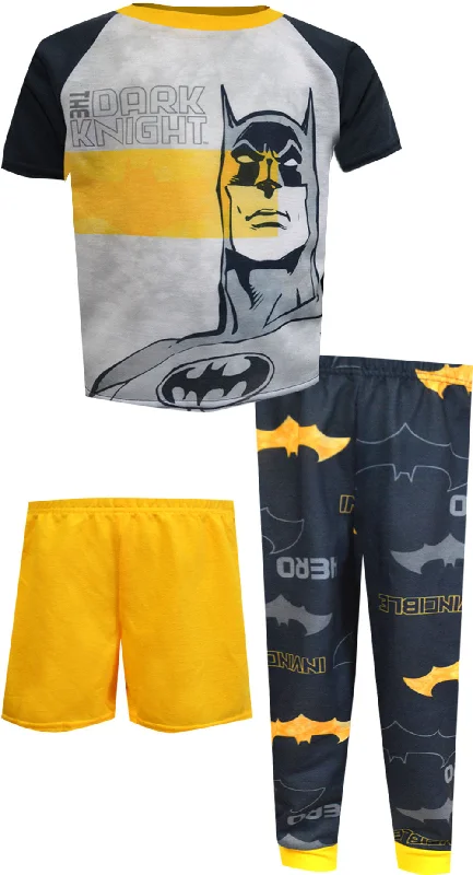 Batman the Dark Knight Invincible Hero 3 Piece Pajama Set