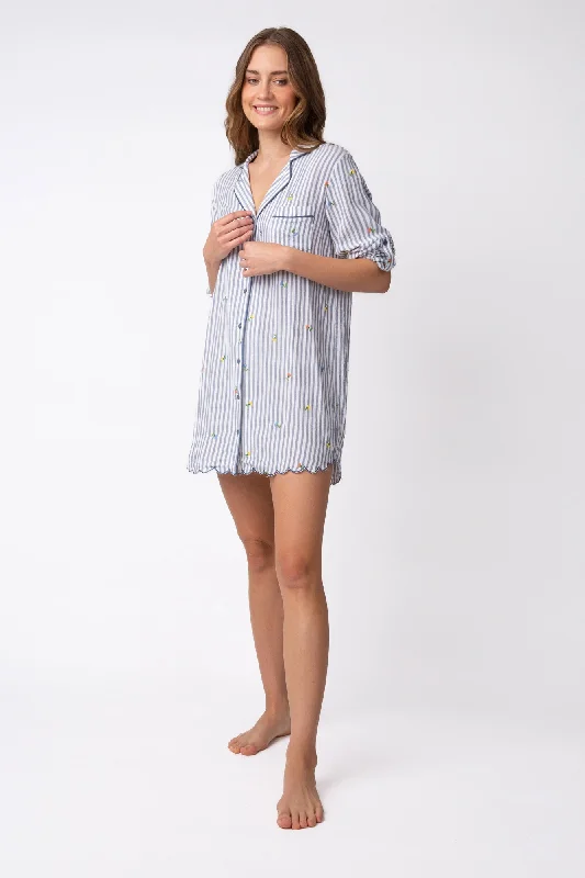 BUILD ME UP BUTTERCUP NIGHTSHIRT- RNBUNS-IVORY