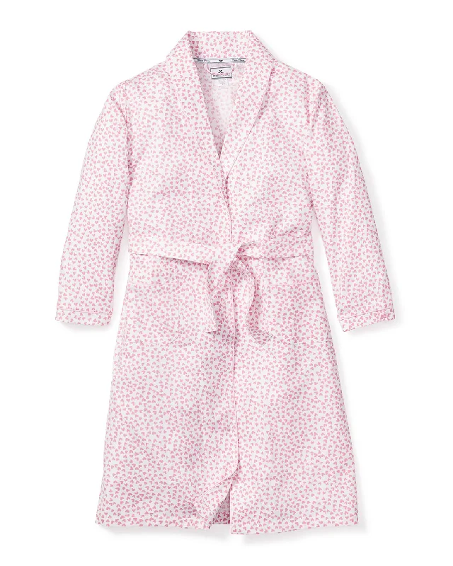 Kid's Twill Robe in Sweethearts