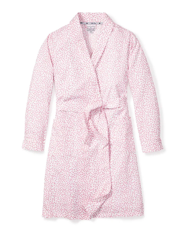 Women's Twill Robe in Sweethearts