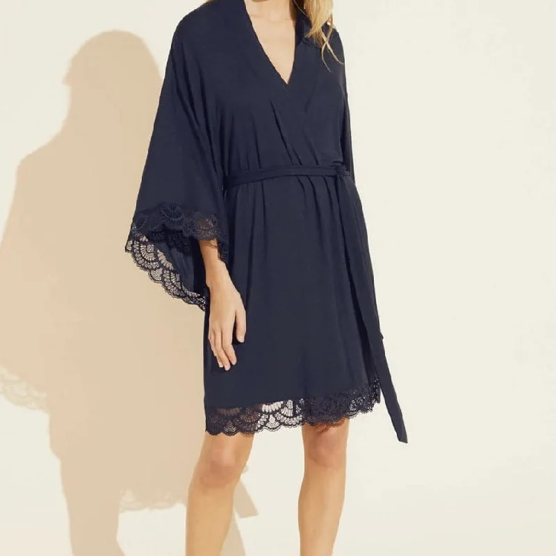 Eberjey Mariana Kimono Robe in Navy Truen R1710KN