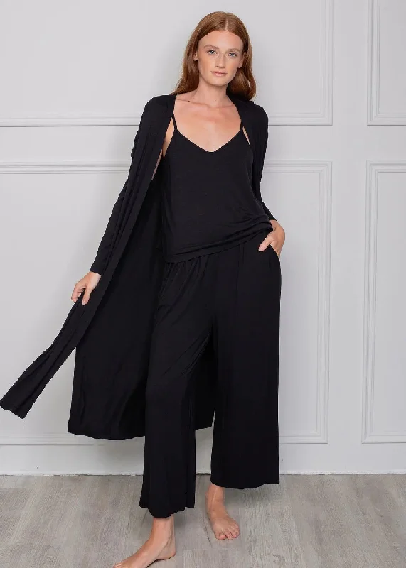 Latte Love Maxi Robe Black