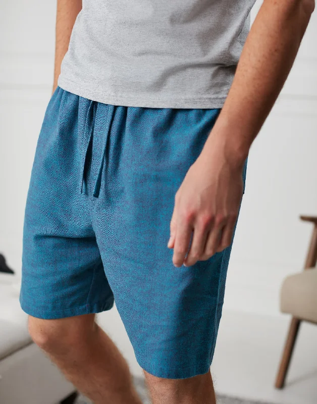 Men's Brushed Cotton Sleep Shorts – Stornoway Herringbone