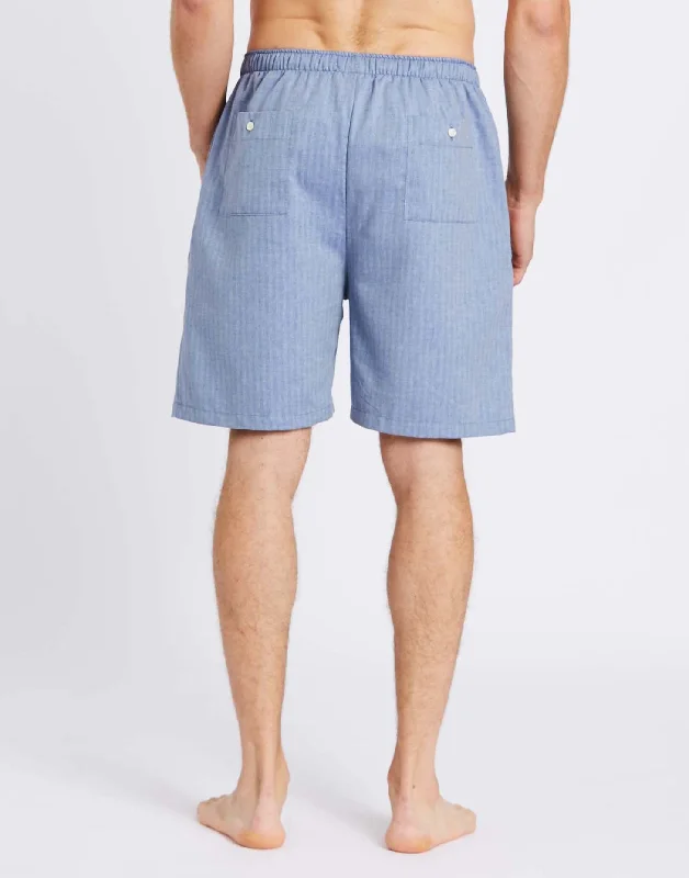 mens-garrison-blue-herringbone-cotton-short-pyjama-trousers