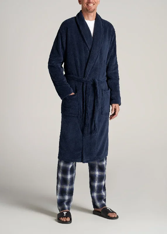 Tall Men's Robe in Navy