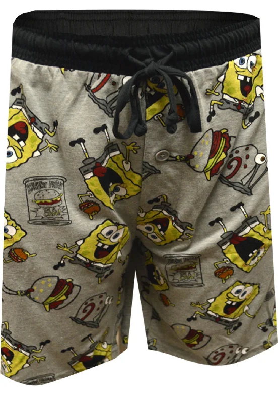 Nickelodeon SpongeBob Ready to Go to Work Long Sleep Shorts