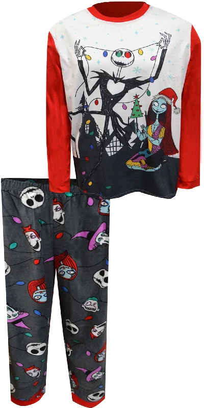 Nightmare Before Christmas Jack and Sally Decorating Guys Pajama