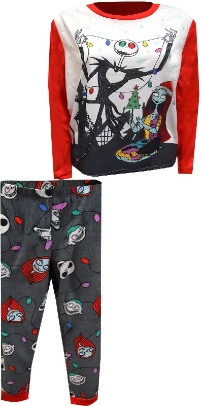 Nightmare Before Christmas Jack and Sally Decorating Pajama