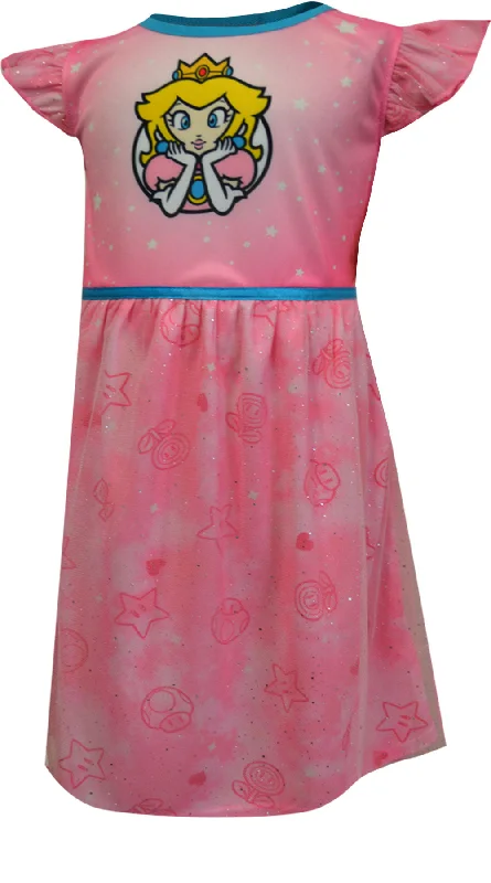 Nintendo Super Mario Dress Like Princess Peach Nightgown