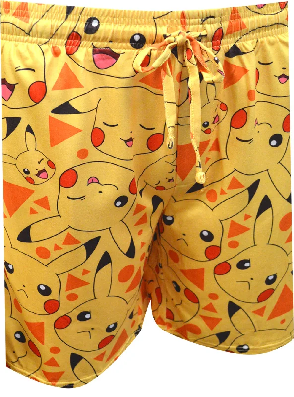 pokemon-pikachu-many-pika-faces-long-sleep-shorts