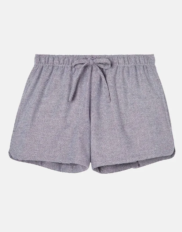 womens-ash-grey-herringbone-two-fold-flannel-pyjama-shorts