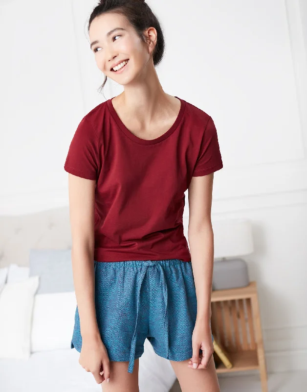 Women's Brushed Cotton Sleep Shorts – Stornoway Herringbone